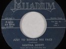 Black Gospel 45 IANTHA SCOTT Just to Behold His Face PALLADIUM HEAR