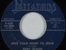 Black Gospel 45 RUBY SCALES Give Your Heart to Jesus PALLADIUM HEAR