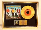 Bee Gees, World, mit Cover, Gold Record, goldene Schallplatte, Award