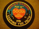 ORIGINAL NORTHERN SOUL PATCH-WIGAN CASINO 500TH ALL NIGHTER-KEEPING THE FAITH-EX