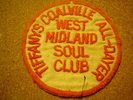 ORIGINAL NORTHERN SOUL PATCH-TIFFANYS COALVILLE ALL-DAYER WEST MIDLAND SOUL-EX