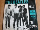 THE BEATLES HELP 45. Rare Danish version 1965.