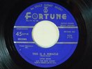 Little Eddie & The Don Juans 45 THIS IS A MIRACLE / CALYPSO BEAT   Fortune VG++