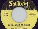 NORTHERN SOUL -SWEET THINGS - I'M IN A WORLD OF TROUBLE - SOULTOWN LABEL RI