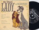 B BUCH & B FABRICIUS BJERRE Danish EP 45PS 1956 Walt Disney LADY AND THE TRAMP