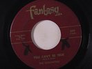 GOLLIWOGS: You Can't Be True / You Got Nothin' On Me 45 (xol, much-scuffed disc