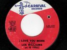 GREAT NEW YORK SOUL-LEE WILLIAMS/CYMBALS-CARNIVAL-521-I LOVE YOU MORE/I'LL BE..