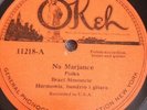 Okeh Polish 78 Na Marjance - Braci Simoncic 11218 Cleveland Polka Banjo Guitar