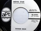 DONNIE DEAN 45 Ridin' On A Rainbow / Movie Star VG++ Teen POP 1965 PROMO w1016