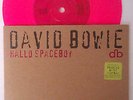 David Bowie Hello Spaceboy / the Hearts Filthy Lesson PINK VINYL - RARE 7