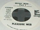 FUNK SOUL Pleasure Web Music Man part 1 & 2 45 Shiny M-/NM- Eastbound-617 WL dj