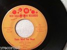 Sunday Williams: That's What You Want / You Hurt Me (Rare Soul 45 RPM) Red Ball
