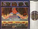 STYX paradise theatre AMLK 63719 A1/B1 1st press laser etched disc LP PS EX-/EX-