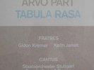 ARVO PART  TABULA RASA  Keith JARRETT Gidon  KREMER LP Record  ECM 1275 NEW 1984