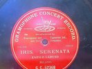 (R) CARUSO ENRICO Opera 78rpm FLUSH Red G&T 52368 Iris-Serenata No Stamper #