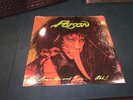 POISON Open Up And Say Ahh Banned LP Record Bret Michaels Vintage 80's Glam