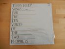 TERRY RILEY Songs For the Ten Voices Of The 2 Prophets LP 1983 Kuckuck 067 NM/NM