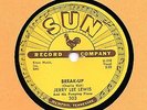 ORIGINAL JERRY LEE LEWIS SUN 78 #303   BREAK UP /  I'LL MAKE IT ALL UP TO YOU M-