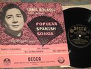 Popular Spanish Songs - Irma Kolassi - Andre Collard,piano LW 5143 Decca 10