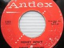 TYRONE SCHMIDLING Honey Don't ROCKABILLY promo 45 Carl Perkins Beatles w348 HEAR