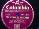 THE NEW MUSIC OF REGINALD FORESYTHE - ‘TWO HYMNS TO DARKNESS’ 1933 COLUMBIA
