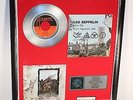 Led Zeppelin, Black Dog, mit Cover, Platin Record, Schallplatte, Award, gold