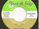 BETTY ADAMS  funk 45  Make It Real (Ride On) / Too Much Goin' On - NM