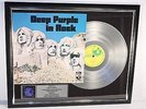 Deep Purple, In Rock, mit Cover, Platin Record, platin Schallplatte, Award, gold