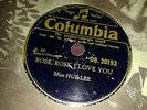 MISS HUE LEE :  ROSE, ROSE, I LOVE YOU  /  AN AUTUMN MELODY.   India 78rpm