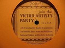 78 VICTOR ARTISTS PARTY PROGRAM TRANSCRIPTION