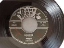 FREDDIE AND THE HITCH-HIKERS SINNERS RARE ORIGINAL 45 ROCKABILLY BAND BOX LABEL