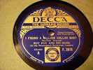 JAZZ ROY FOX ORCH AL BOWLLY I Found A Million Dollar Baby ENGDECCA 2610 E+
