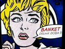 TOP RARE ROY LICHTENSTEIN 12“ ART COVER BANKET / 1989
