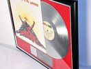 Bob Marley, Uprising, mit Cover, Platin Record, platin Schallplatte, Award gold