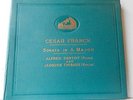 Franck Sonata Jacques Thibaud Alfred Cortot French HMV x4