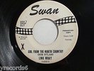 Link Wray:  Girl From The North Country (Rare Rock 45 RPM) Swan - Promo, Dylan