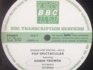 Robin Trower In Concert LP BBC Transcription Services Pop Spectacular 1974 Promo
