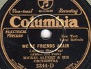Columbia 2344D Mickie Alpert Orch FRIENDS AGAIN/HURT  E+ 78 rpm 1930