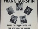RARE Frank Gorshin Teen Rocker Brand BR1001 45 w/pic sleeve EX Jerry Capehart