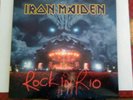 Iron Maiden Rock in Rio 3 x vinyl pic disc in tri-gate sleeve Mint