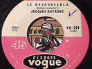 Jacques Dutronc   Le Responsable   Vogue 45   KILLER MOD FREAKBEAT GARAGE DANCER