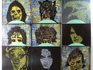 Complete Set of 9 Glow in the Dark 7