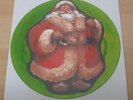 BING CROSBY: White christmas / Jingle bells Santa UNCUT Shaped Picture Disc
