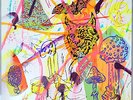 Brian Chippendale & Greg Saunier test press with original art - Charity Auction