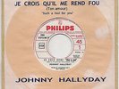 Rare Johnny Hallyday 45t Juke box - Biem - Philips B 373.961