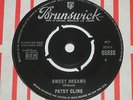 PATSY CLINE. SWEET DREAMS. BRUNSWICK 05888 (HARD TO FIND 45).
