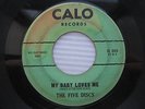 FIVE DISCS my Baby loves me / Adios CALO Records original 1961 DOO-WOP 45 w260