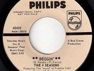 MOD Northern Soul DJ 45 - BEGGIN' Four Seasons - White Label demo - HEAR IT
