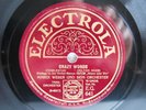 78rpm ARTHUR BRIGGS with MAREK WEBER - CRAZY WORDS - RARE ELECTROLA