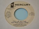 northern soul mod 45 LORRAINE ELLISON Call Me Anytime HEAR mercury